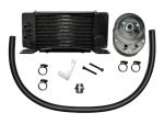 AlTumate heat exchanger radiator and motorcycle oil pump kit with hoses and mounting hardware.