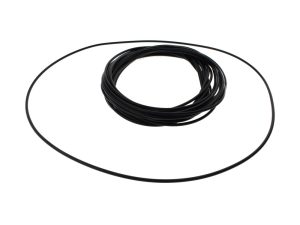 Black rubber O-rings for motorcycle maintenance and repair.
