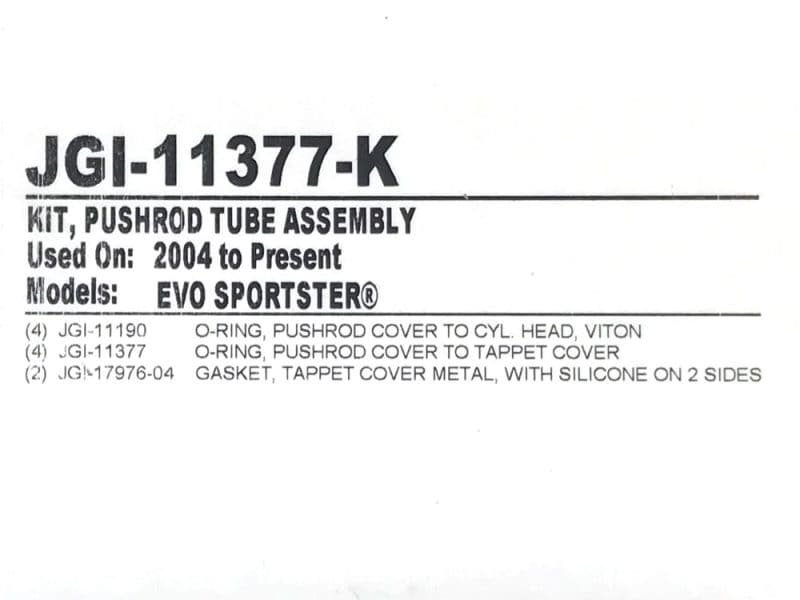 High-quality motorcycle pushrod tube assembly for Honda EVO Sportster models, essential for engine maintenance.