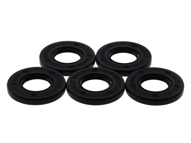 Rubber motorcycle fork seal protectors, black USD gear disc cover for Revelry Motorcycles.