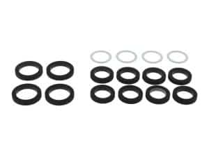 Silencer and gasket repair kit for motorcycle exhaust systems.