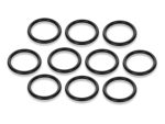 Black rubber O-rings for motorcycle maintenance and repair. Suitable for Revelry Motorcycles accessories.