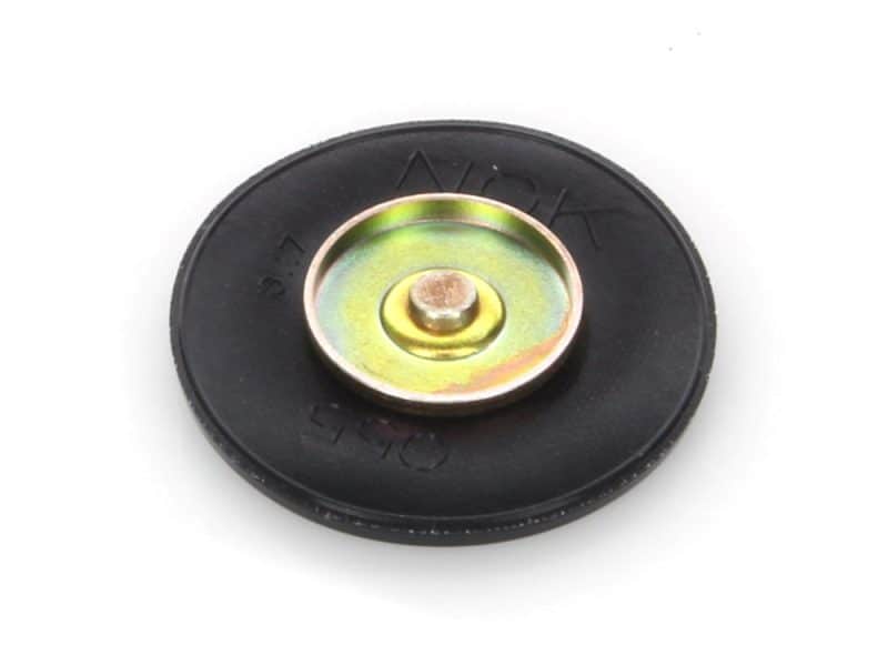 Rubber motorcycle wheel with metal bolt for Revelry Motorcycles accessories.