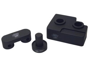 Heavy-duty motorcycle engine mounts and brackets, compatible with Revelry Motorcycles.