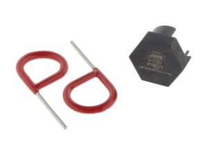 High-performance motorcycle lock hardware for Revelry Motorcycles Australia.