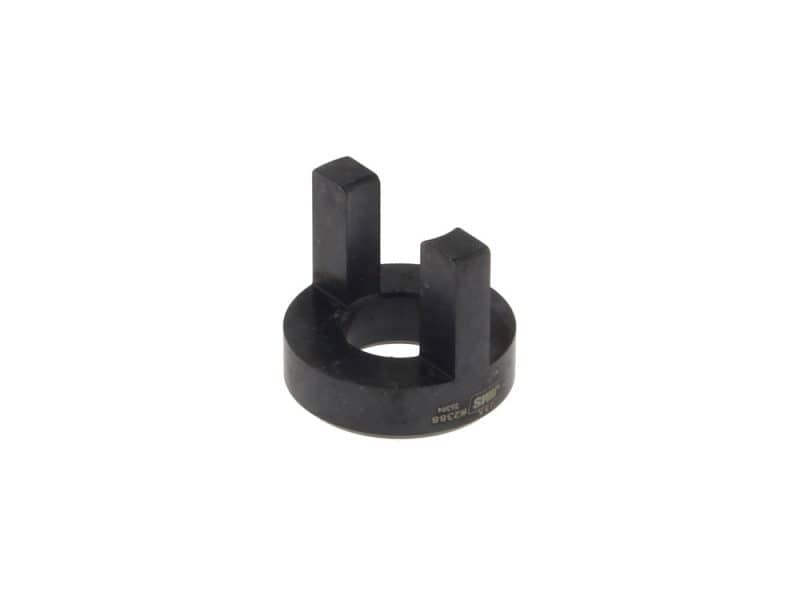 Rubber motorcycle spacer for Revelry Motorcycles, durable black parts.