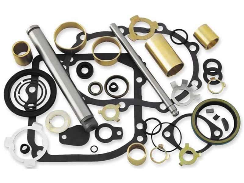 Precision motorcycle engine gasket and bearing repair parts, compatible with Revelry Motorcycles.