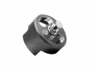 High-quality motorcycle handlebar clamp for secure fitting.