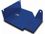 Heavy-duty blue motorcycle service tray for Revelry Motorcycles, perfect for repairs and maintenance.