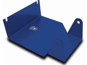Heavy-duty blue motorcycle service tray for Revelry Motorcycles, perfect for repairs and maintenance.
