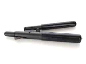 Heavy-duty motorcycle kickstand spring punch tool for Revelry Motorcycles maintenance.