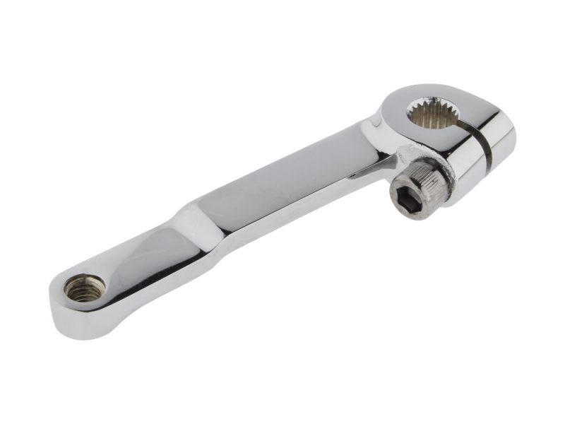 Chrome motorcycle derailleur hanger, compatible with Revelry Motorcycles, Australian bike accessories.