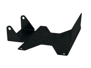Heavy-duty motorcycle mount bracket for Revelry Motorcycles, durable black steel.