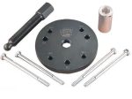 Heavy-duty motorcycle stand repair kit with bolts, spacer, and pin for maintenance. Suitable for Revelry Motorcycles.