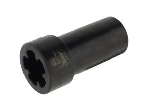 High-quality motorcycle part, black cylindrical socket, Revelry Motorcycles accessories, USA-made G16 tool.