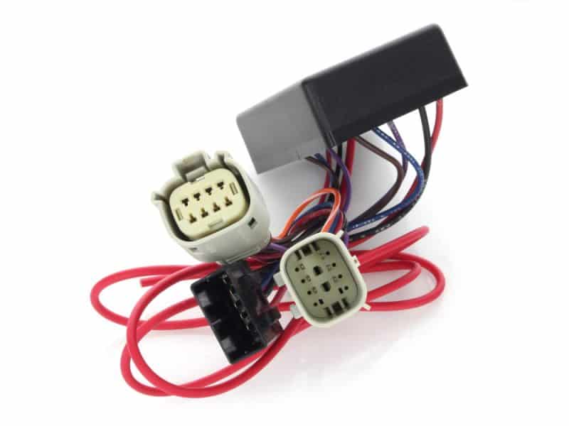 Connector wiring harness for motorcycle electrical systems, Revelry Motorcycles accessories.