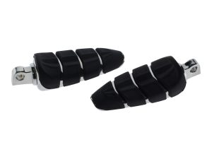 High-quality motorcycle footpegs with rubber grips for Revelry Motorcycles Australia.