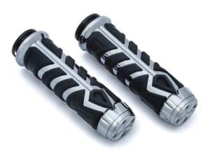 High-performance motorcycle grips for Revelry Motorcycles.
