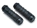 Rubber motorcycle handlebar grips for Revelry Motorcycles, durable and ergonomic.