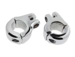 Brute Highway Footpeg Mounts - Chrome.
