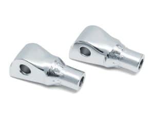 Rear Tapered Footpeg Mounts - Chrome. Fits Softail 2018up, Pan America 2021up & Sportster S 2021up