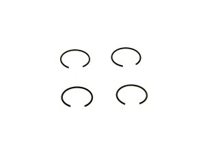 Inner engine piston ring clips for motorcycle maintenance and repairs.