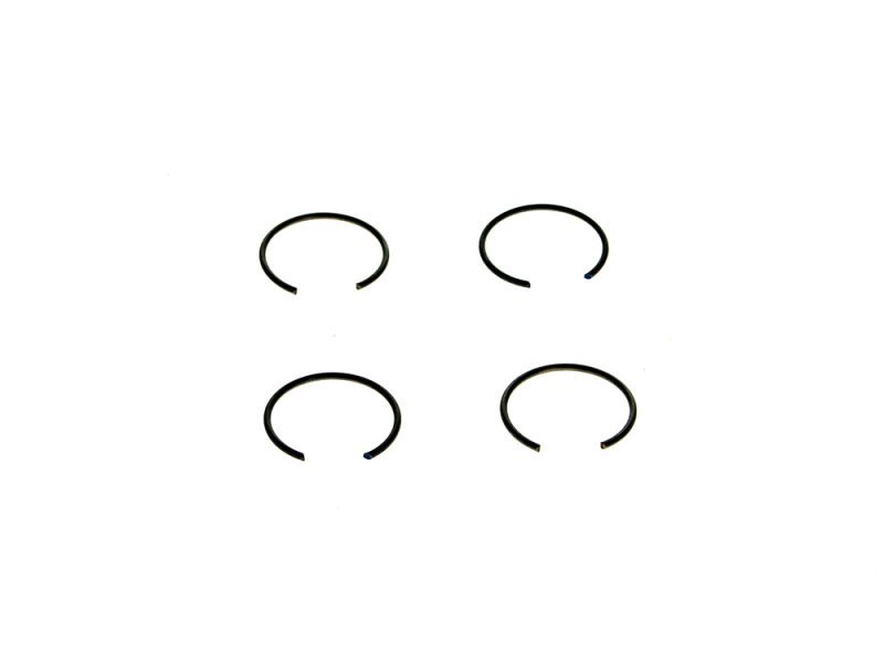 Inner engine piston ring clips for motorcycle maintenance and repairs.