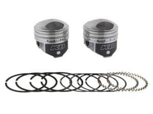Piston and piston ring set for motorcycle engine, high-quality OEM ревелрy parts.