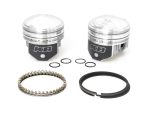 High-performance motorcycle piston kit with rings and seals for Revelry Motorcycles.