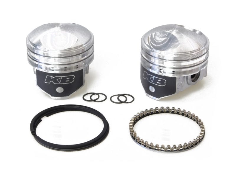 +.070in. Pistons with 8.5:1 Compression Ratio. Fits Big Twin 1941-1979 with 1200cc Engine. High-performance motorcycle pistons with rings and seals for Revelry Motorcycles.