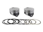 Piston and timing chain kit for motorcycle engine rebuild.