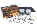 High-performance motorcycle piston kit with rings and hardware for Revelry Motorcycles.