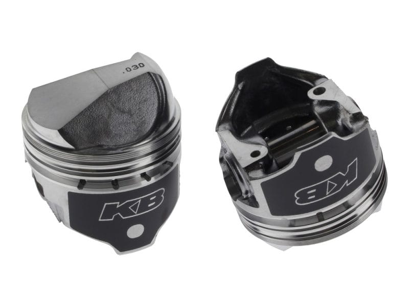 High-performance motorcycle pistons for Revelry Motorcycles bike engines.