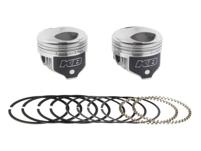 +.020in. Dome Top Pistons with 8.3:1 Compression Ratio. Fits Big Twin 1978-1984 with 1340cc Shovel Engine. Piston kit with piston rings and circlips for motorcycle engine repair.