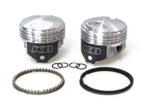 High-performance motorcycle pistons and ring kit for Revelry Motorcycles Australia.