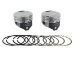 Piston and piston ring kit for motorcycle engine rebuilds.