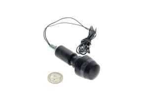 Brighton Vintage Motorbike Turn Signal Indicator Black with Wiring for Motorcycle Safety Accessories.