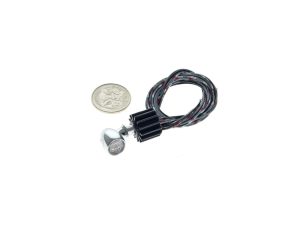 Flexible motorcycle indicator with LED light and wiring for Revelry Motorcycles.