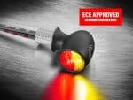 ECE approved motorcycle LED indicator light with German engineering, suitable for Revelry Motorcycles.
