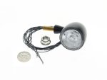 High-performance motorcycle LED indicator light with wiring for Revelry Motorcycles.