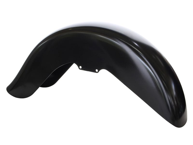 Black motorcycle fender for Revelry Cycles custom bikes, Australian-built motorcycle accessories.