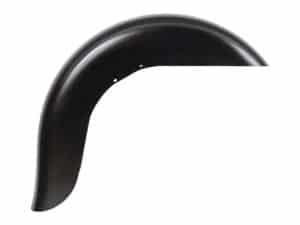 Black motorcycle fender for custom Revelry Motorcycles builds and repairs Australia wide.