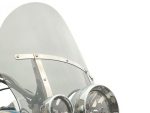 Motorcycle windshield and headlamps for Revelry Motorcycles - premium Australian custom bike parts.