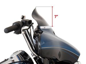 High-quality motorcycle fairing with a 7-inch windshield for Harley Davidson touring bikes.