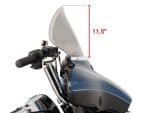 Chrome motorcycle windscreen for Revelry Motorcycles Australian touring bikes.