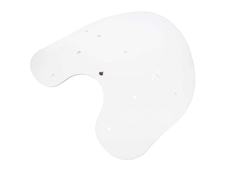 Flare Billboard Windshield - Clear. 17in. High x 26 3/8in. Wide. Fits Softail Deluxe & Heritage 2018up Minimalist clear motorcycle helmet visor from Revelry Motorcycles, designed for safety and style.