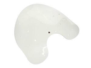Clear motorcycle helmet visor for Revelry Cycles’ motorcycle gear collection.