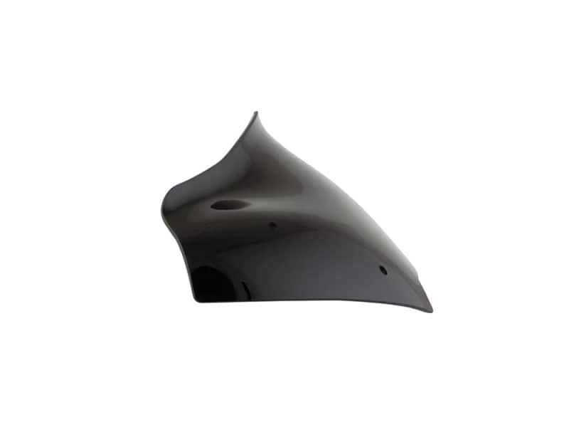 Carbon fibre motorcycle fairing part for custom bikes and enhanced aerodynamics.