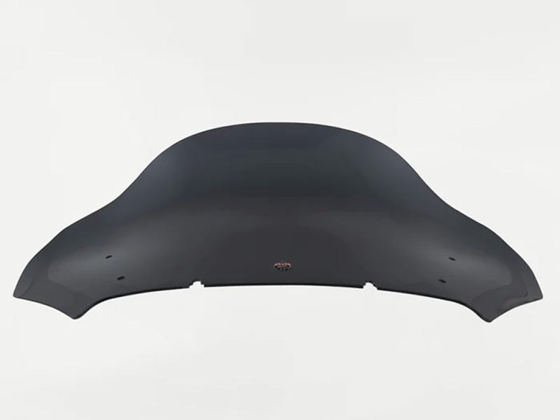 Dark motorcycle windscreen for Revelry Motorcycles, Australian custom bike accessories.