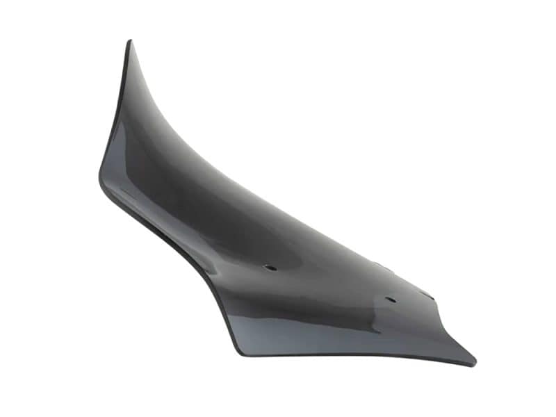 Shark grey motorcycle fairing for Harley Davidson touring models, made of durable ABS plastic.